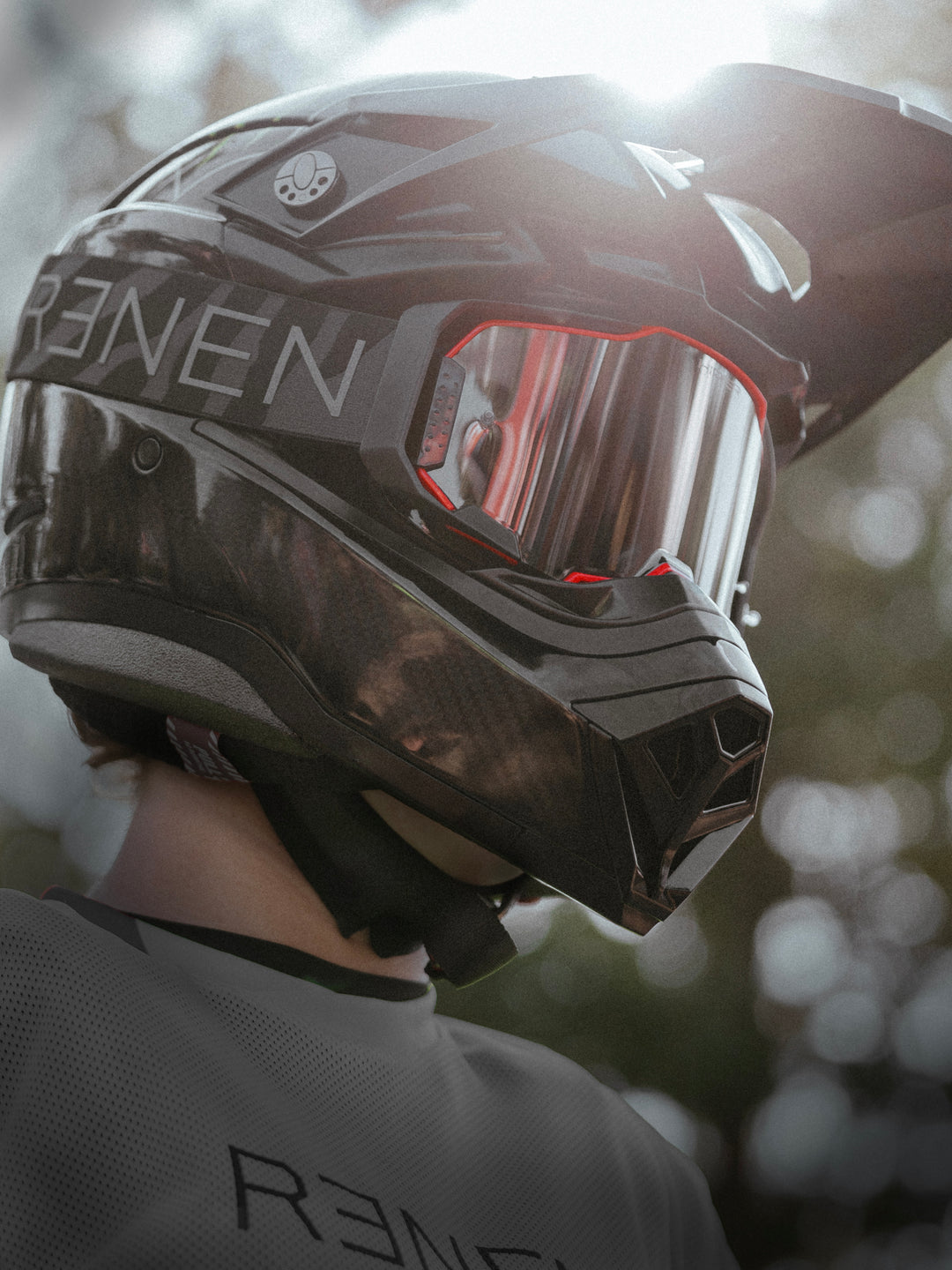 100% ARMEGA RENEN S2 ゴーグル　バイク　SHOEI RENEN x 100% ARMEGA - RED / ZEBRA